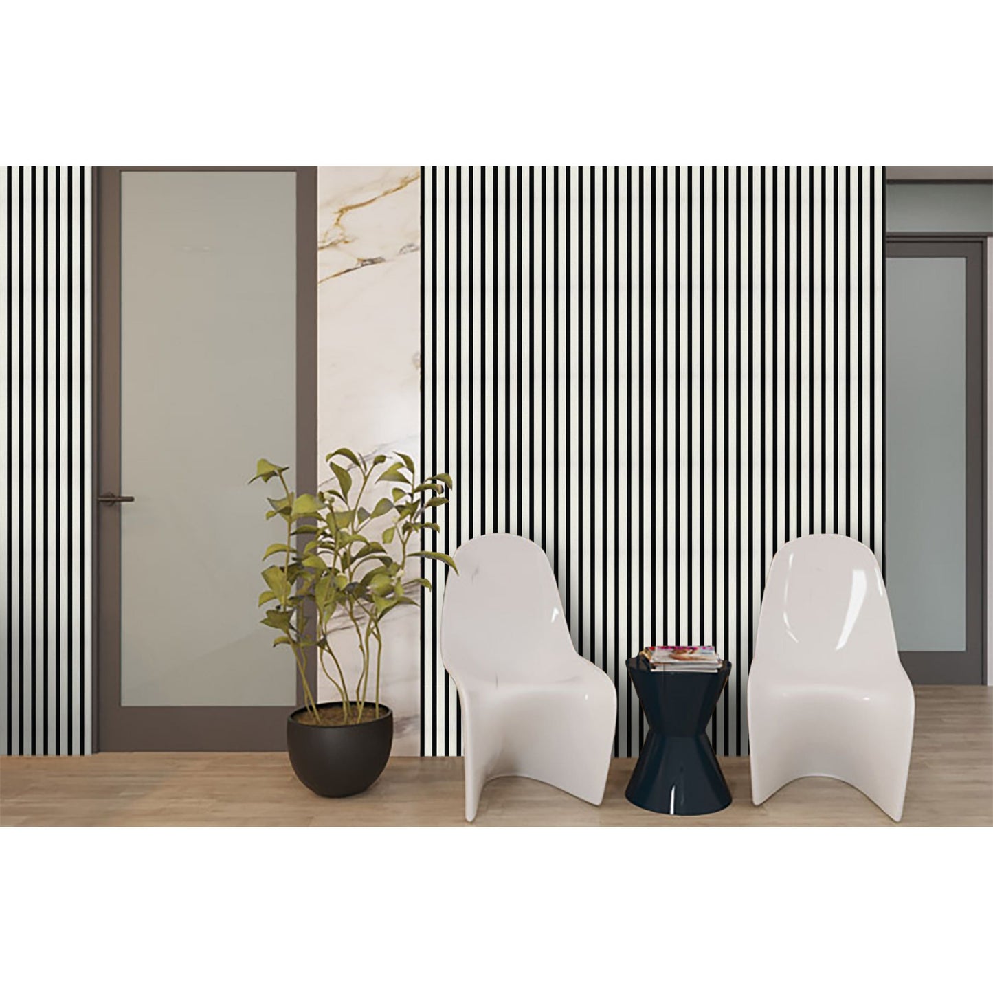 Akustikpaneel Holzoptik – Schallabsorbierende Wandverkleidung mit Lamellen - 240cm x 60cm x 21mm