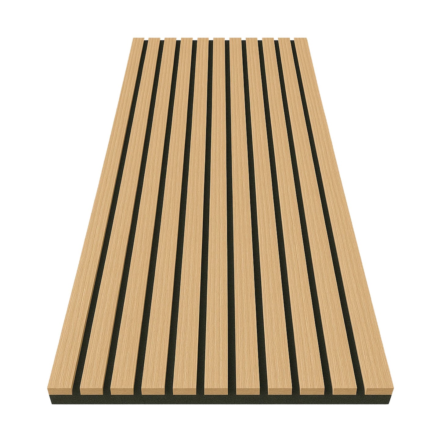Akustikpaneel Holzoptik – Schallabsorbierende Wandverkleidung mit Lamellen - 240cm x 60cm x 21mm