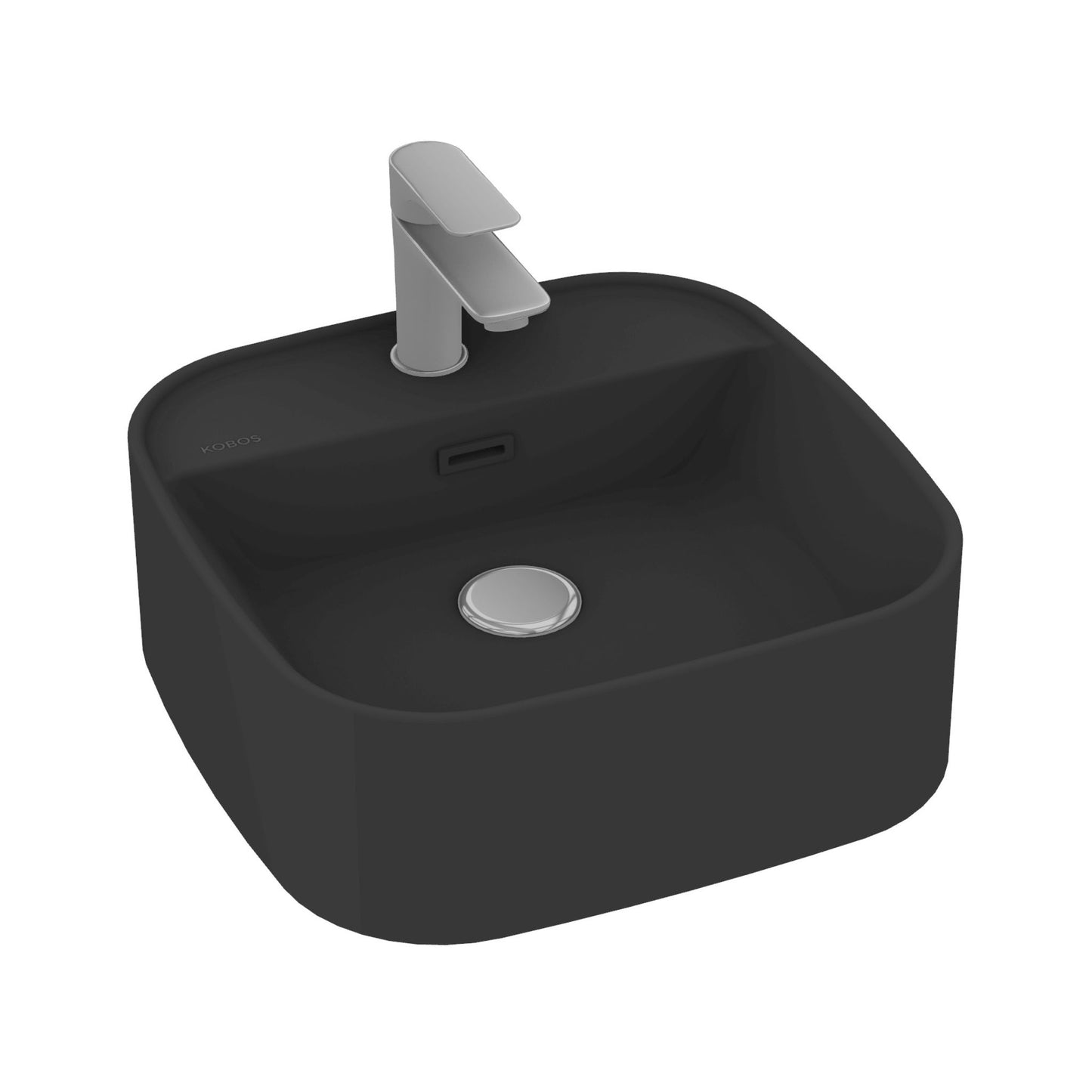 PoliPure Aufsatzwaschbecken mit Überlauf – 42 cm