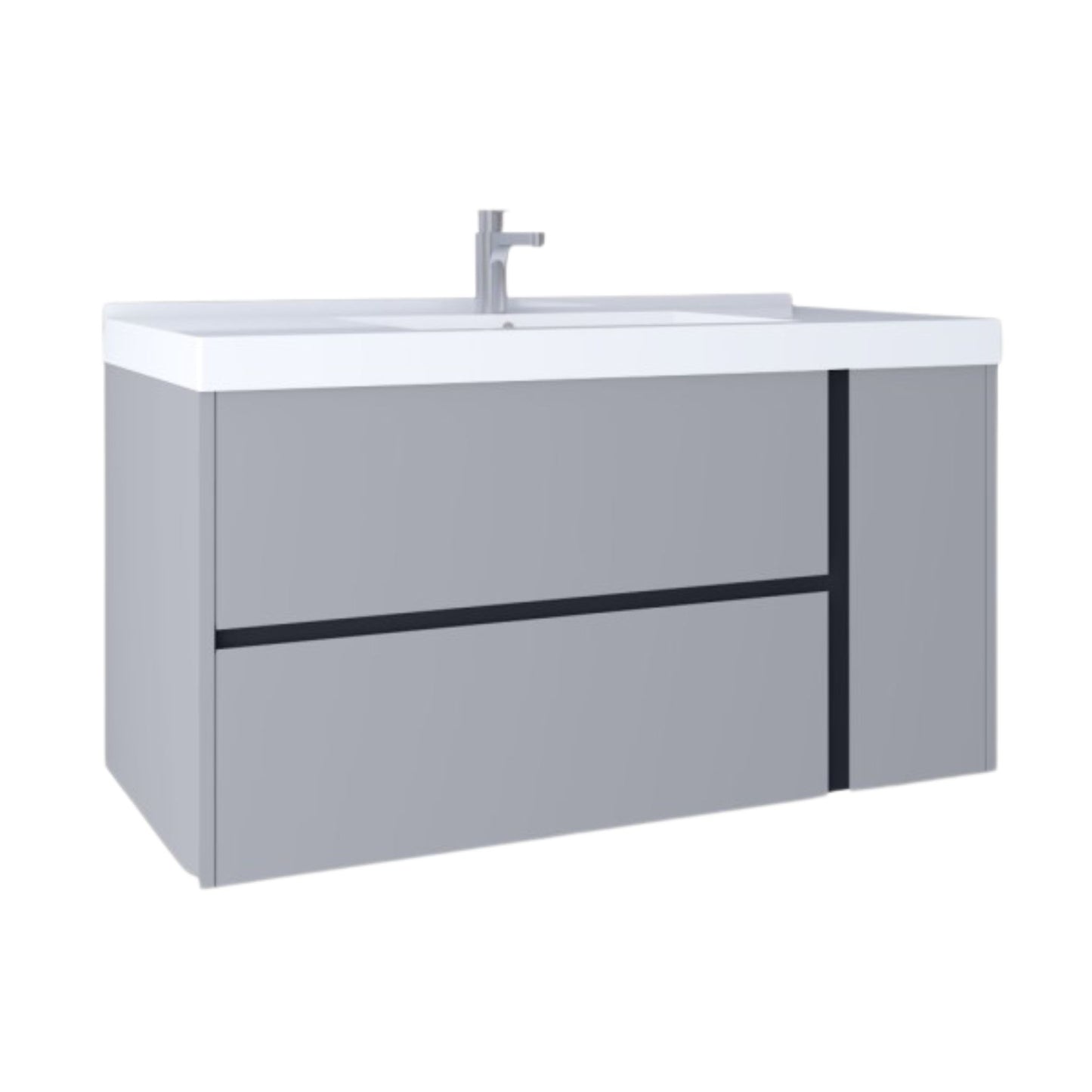 Waschtischunterschrank Linear - 100cm Light Grey