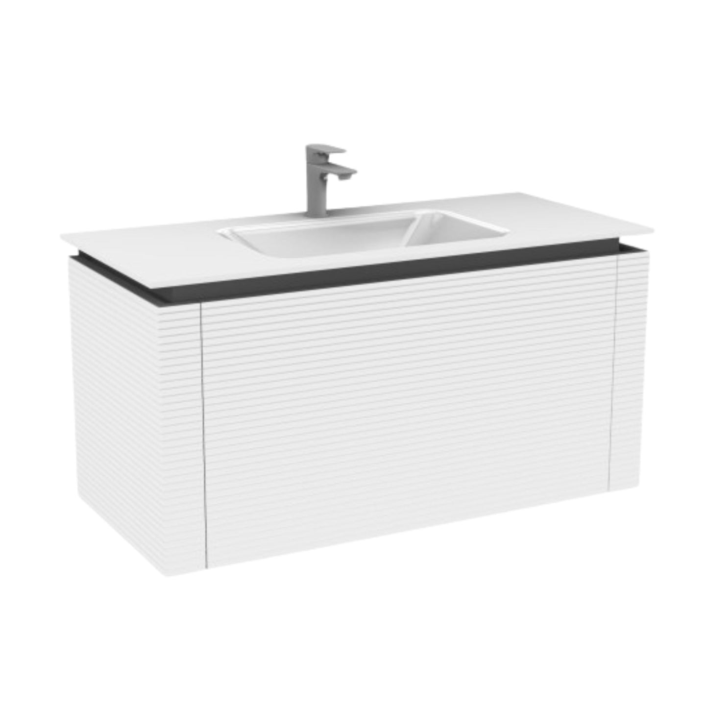 Waschtischunterschrank Vanessa - 100cm Pearl White