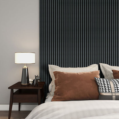 Akustikpaneel Holzoptik – Schallabsorbierende Wandverkleidung mit Lamellen - 240cm x 60cm x 21mm