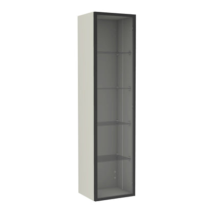 Hochschrank Lumia mit Glastür – 140x35x30 cm