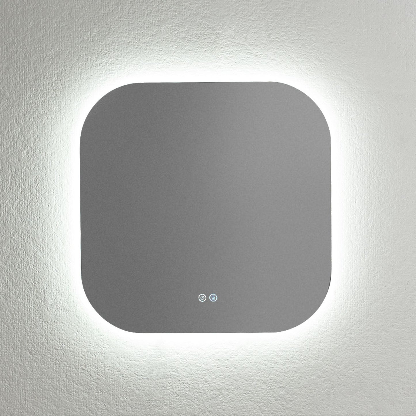 Badezimmerspiegel quadratisch mit LED-Beleuchtung – 60 x 60 cm