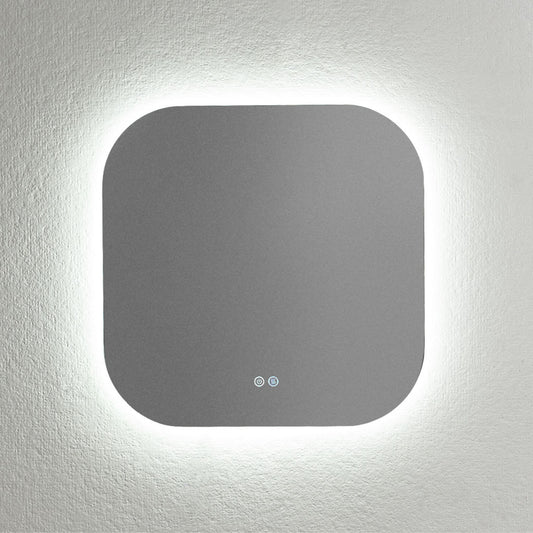 Badezimmerspiegel quadratisch mit LED-Beleuchtung – 60 x 60 cm