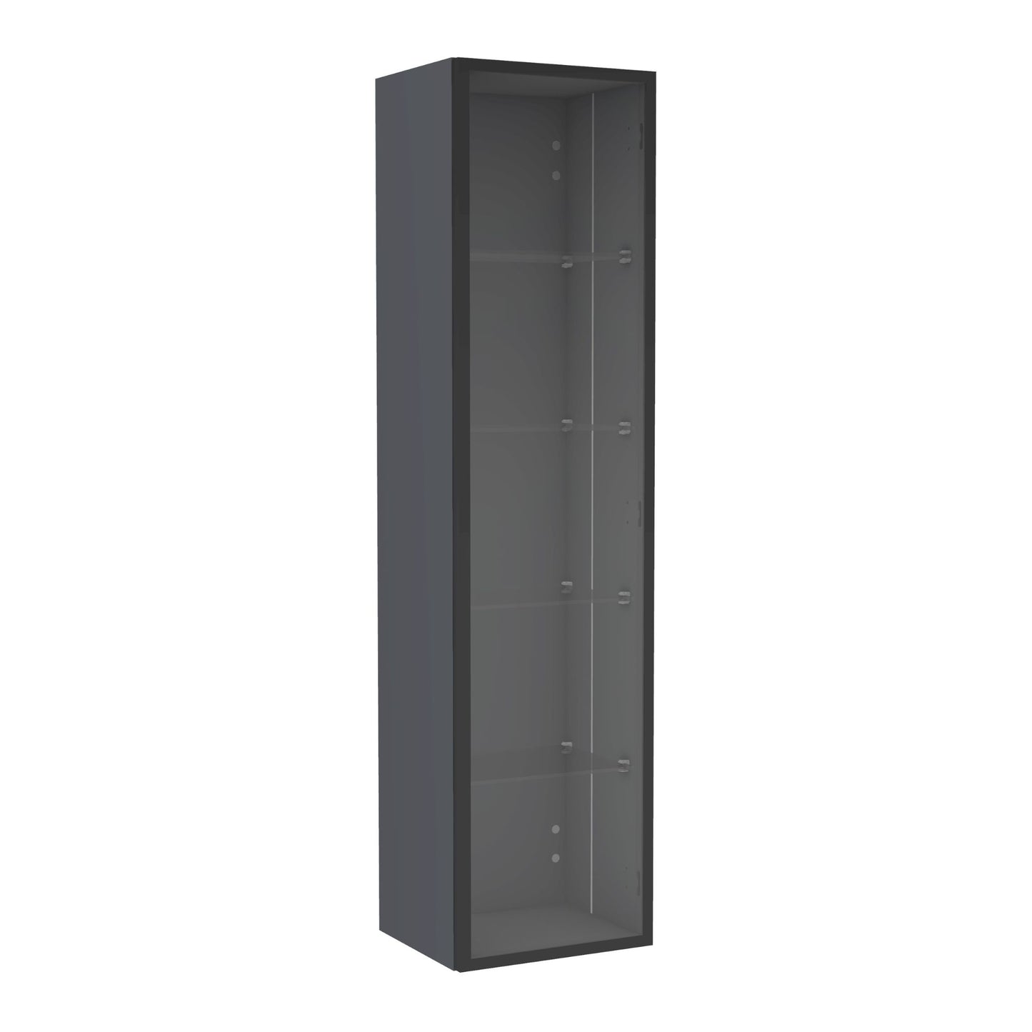 Hochschrank Lumia mit Glastür – 140x35x30 cm