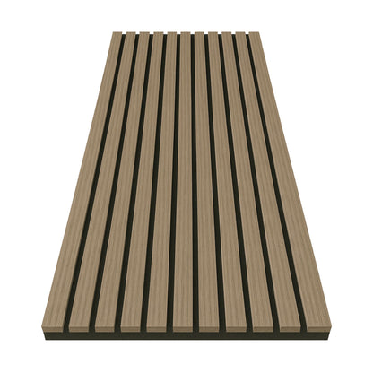 Akustikpaneel Holzoptik – Schallabsorbierende Wandverkleidung mit Lamellen - 240cm x 60cm x 21mm