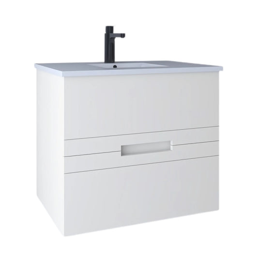 Waschtischunterschrank Meta mit Schubladen - 71cm Bianco