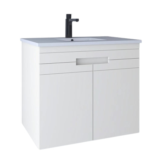 Waschtischunterschrank Meta mit Türen - 71cm Bianco